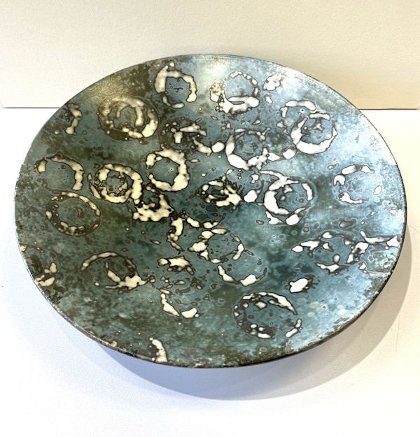 Raku Fired Soluble Metal Salts #17 by Scott Stockdale, Image 1.