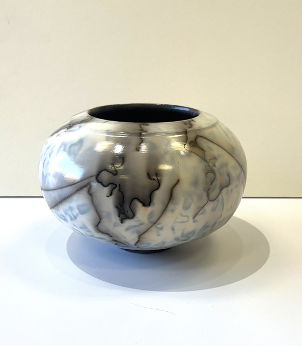 Raku Fired Soluble Metal Salts #21 by Scott Stockdale, Image 1.