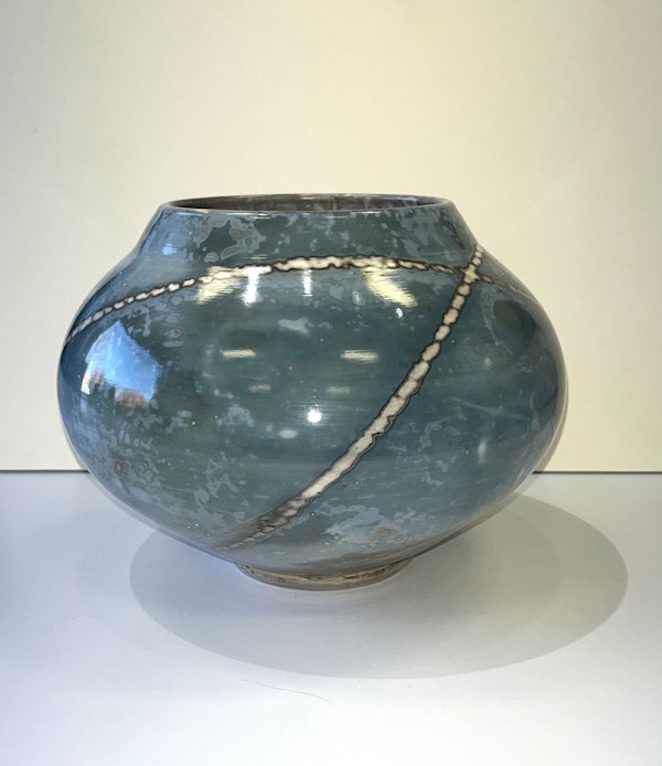 Raku Fired Soluble Metal Salts #20 by Scott Stockdale, Image 1.