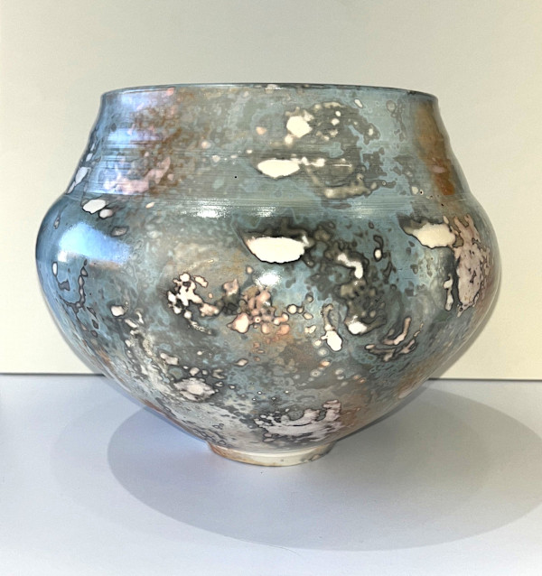 Raku Fired Soluble Metal Salts #19 by Scott Stockdale, Image 1.