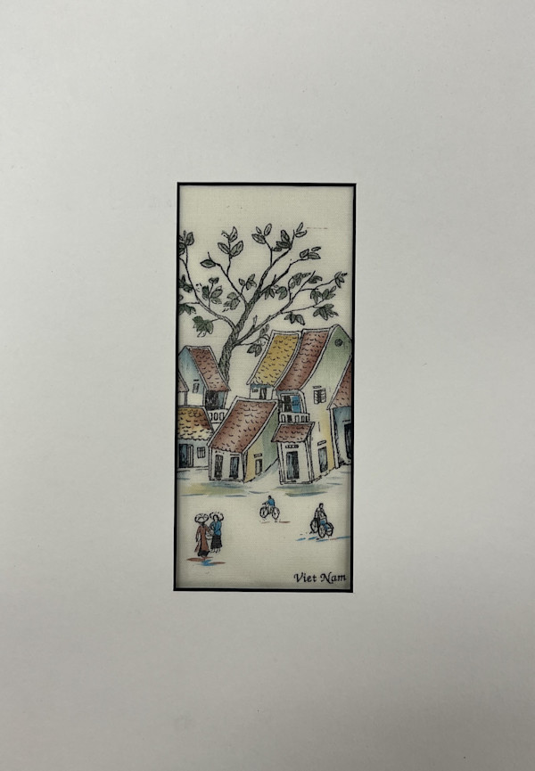 Matted Watercolor Viet Nam, Image 2.