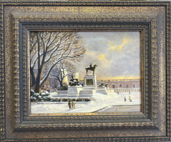 Grant Monument Snow by John Bannon, Image 1.
