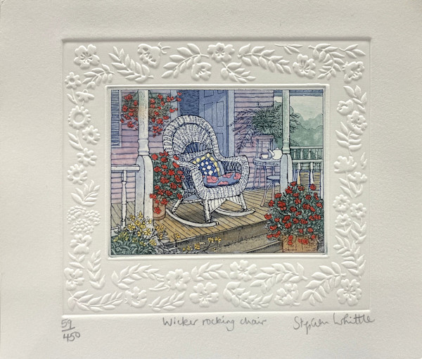 Wicker Rocking Chair 59/450 by Stephen Whittle, Image 2.