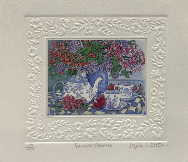 Tea and Flowers 349/450 by Stephen Whittle, Image 2.