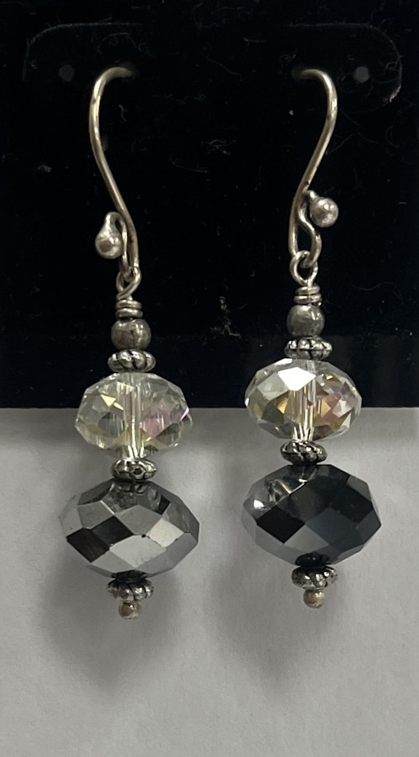 #1033 Crystal Earring by Sue Broadway, Image 1.
