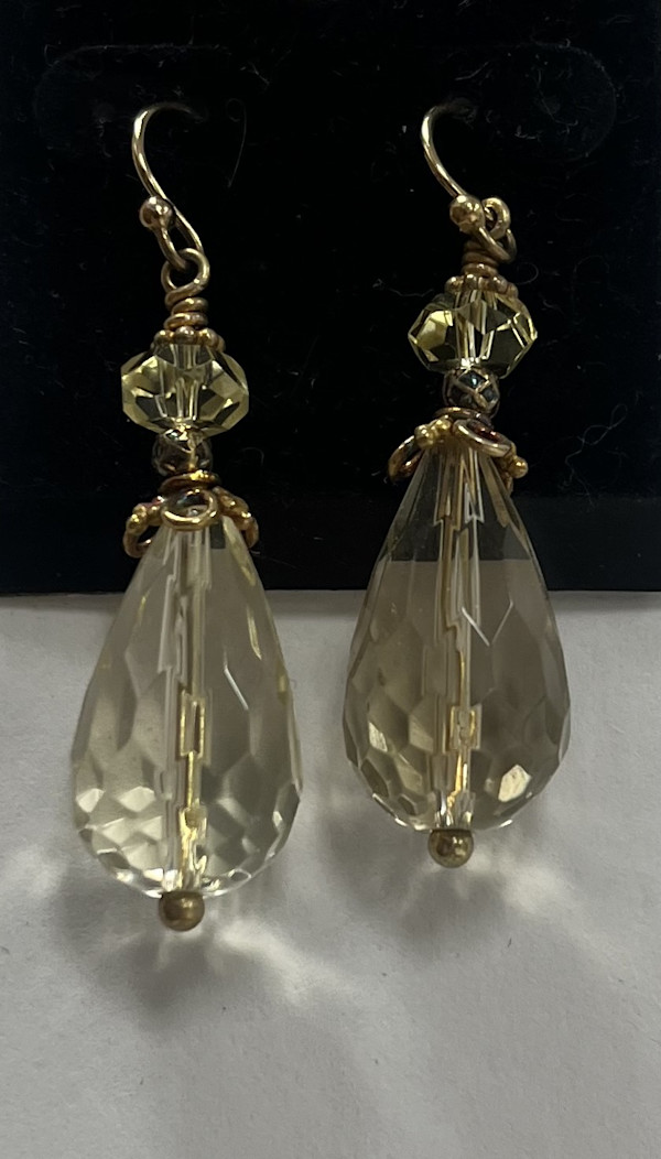 #841 Faceted Yellow Quartz with Vermeil Accnets by Sue Broadway, Image 2.