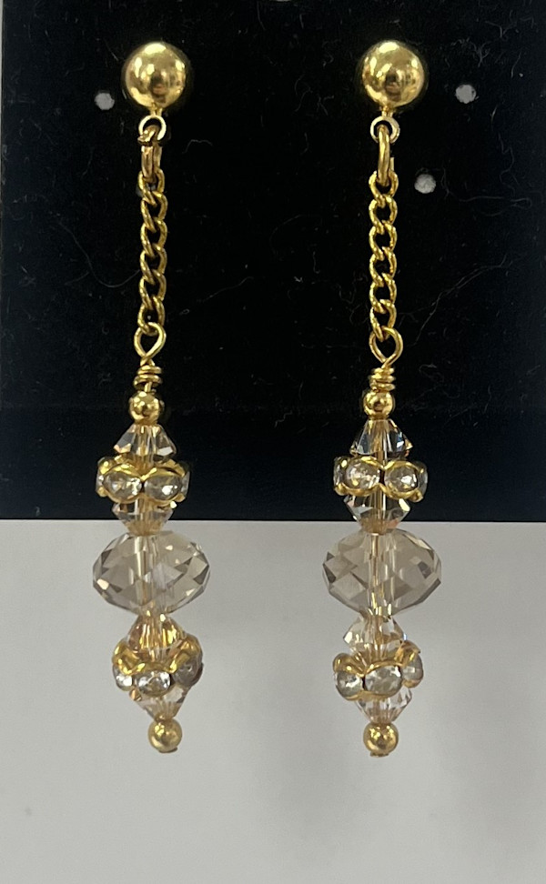 #1251 Swarovski Crystal Earring by Sue Broadway