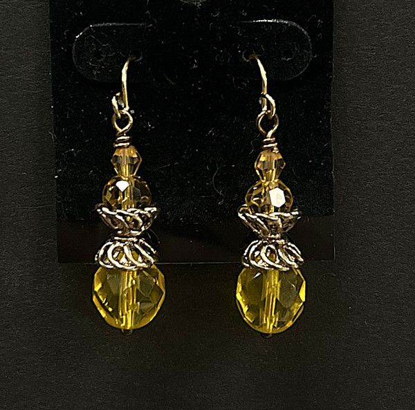 #1046 Crystal Earring by Sue Broadway, Image 2.
