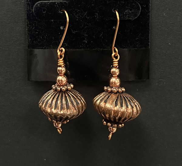 #179 Copper Earring by Sue Broadway, Image 2.