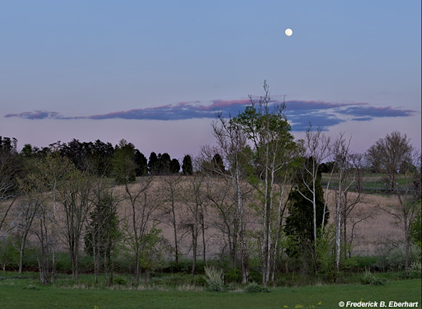 Moonrise on Young's Branch by Frederick Eberhart