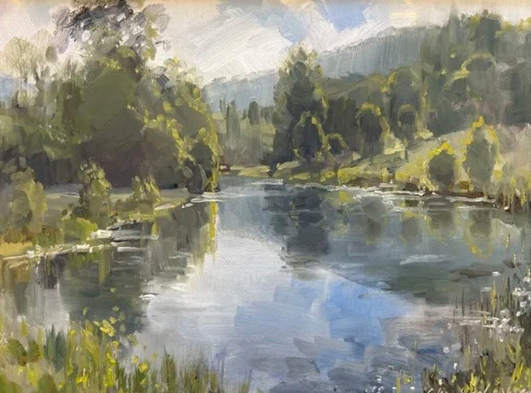 Pond at Morning Light by Christine Lashley, Image 3.