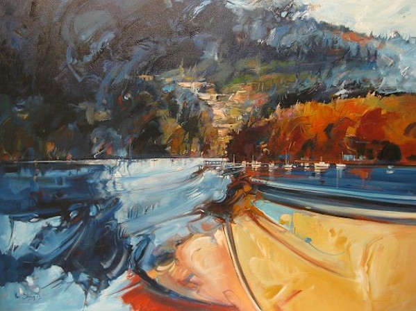 Nightfall at Water's Edge by Ken Strong