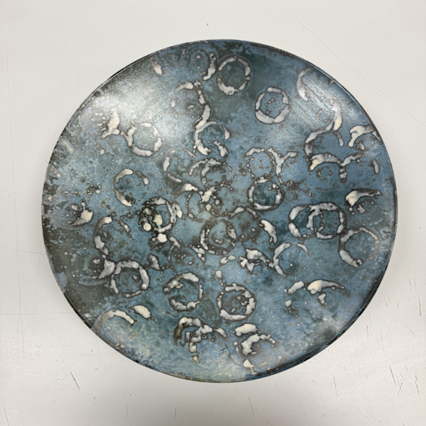 Raku Fired Soluble Metal Salts #15 by Scott Stockdale, Image 1.