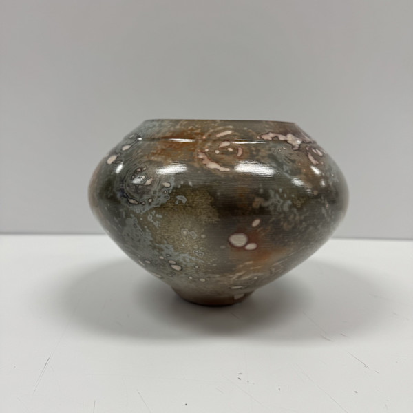 Raku Fired Soluble Metal Salts #10 by Scott Stockdale, Image 1.