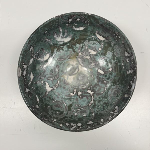 Raku Fired Soluble Metal Salts #18 by Scott Stockdale, Image 1.