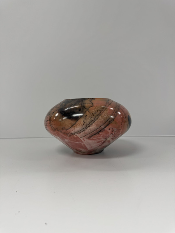 Saggar and Horsehair Fired Vase #13 by Scott Stockdale