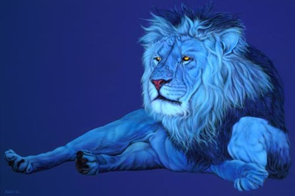 BLUE LION, 2006 by HELMUT KOLLER 