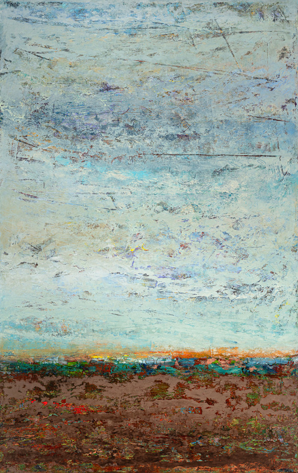 Galisteo Hike, 44x28" by Ginnie Cappaert
