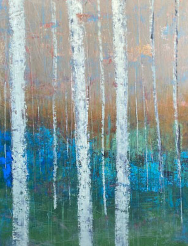 Clearing 1, 24x18" by Ginnie Cappaert