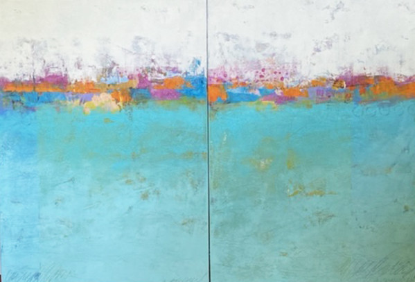 Color Space (diptych) by Ginnie Cappaert