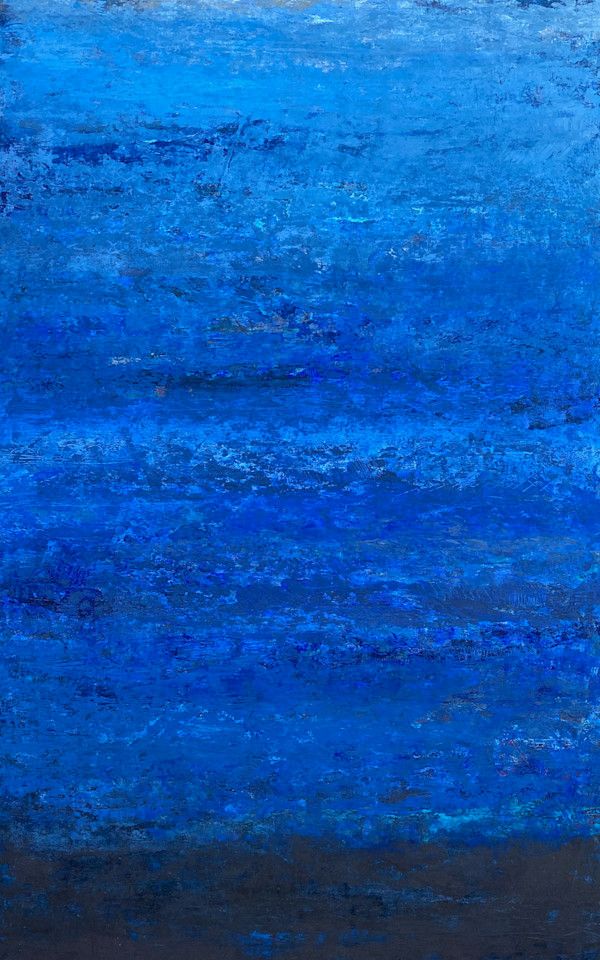 Depth in the Waves, 48x30" by Ginnie Cappaert