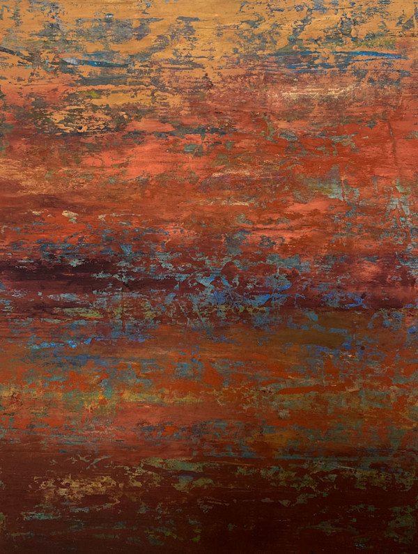 Earth Stories I, 48x36" by Ginnie Cappaert