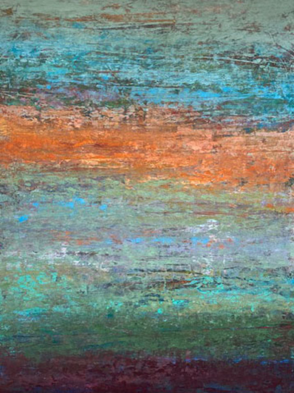 Field at Dawn, 48x36" by Ginnie Cappaert