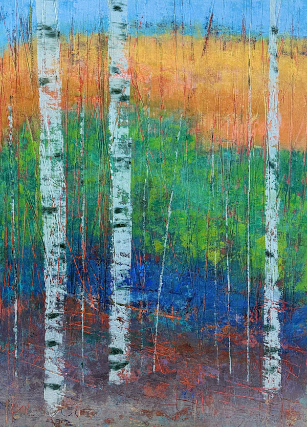 Forest Shimmers 1, 24x18" by Ginnie Cappaert
