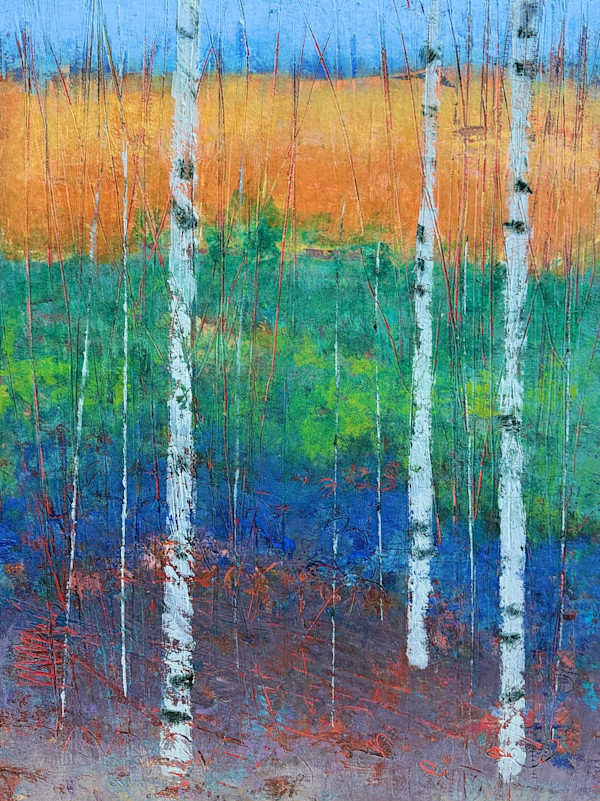 Forest Shimmers 2, 24x18" by Ginnie Cappaert