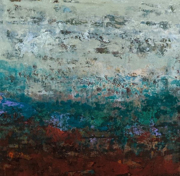 Greener Pastures 2, 18x18" by Ginnie Cappaert