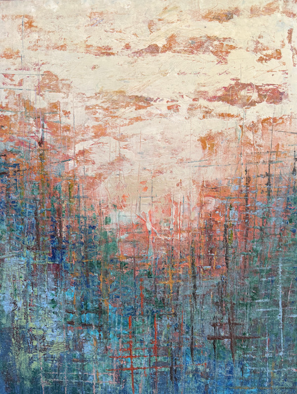 Growing up near the Trees, 24x18" by Ginnie Cappaert, Image 1.