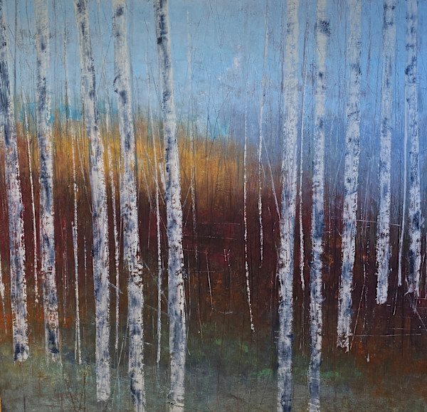 Hidden Forest, 36x36" by Ginnie Cappaert
