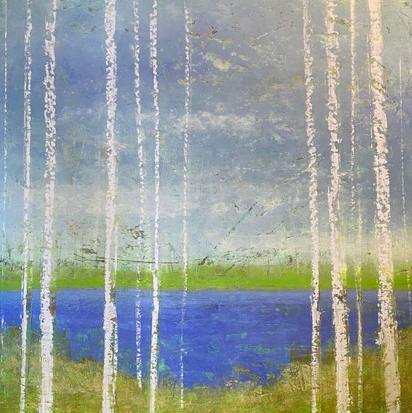 Holding Out, 30x30" by Ginnie Cappaert