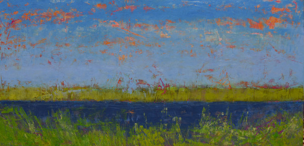In the present moment, 24x48" by Ginnie Cappaert