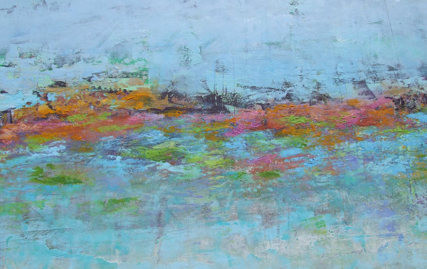 Monet Reflection 4, 20x34" by Ginnie Cappaert