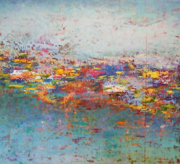 Monet Reflections, 40x36" by Ginnie Cappaert