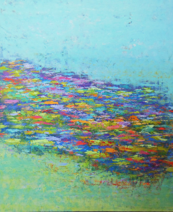 Monet Reflections, 48x40' by Ginnie Cappaert