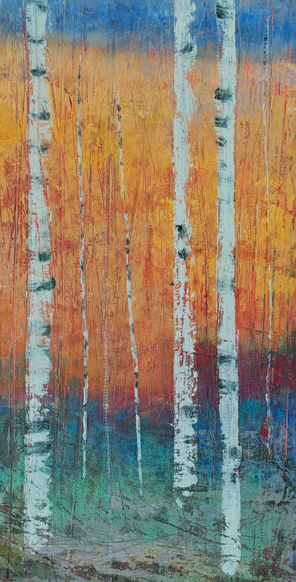 Nature Walk, 24x12" by Ginnie Cappaert, Image 1.