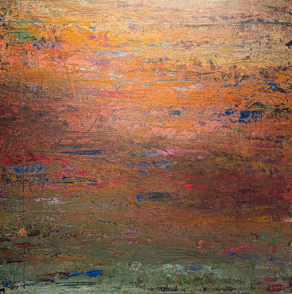 Protect Her (Earth) 2, 40x40" by Ginnie Cappaert, Image 2.