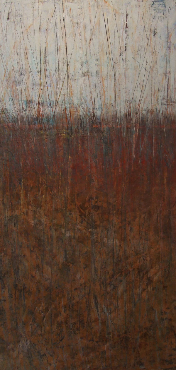 River Reeds, 48x24" by Ginnie Cappaert