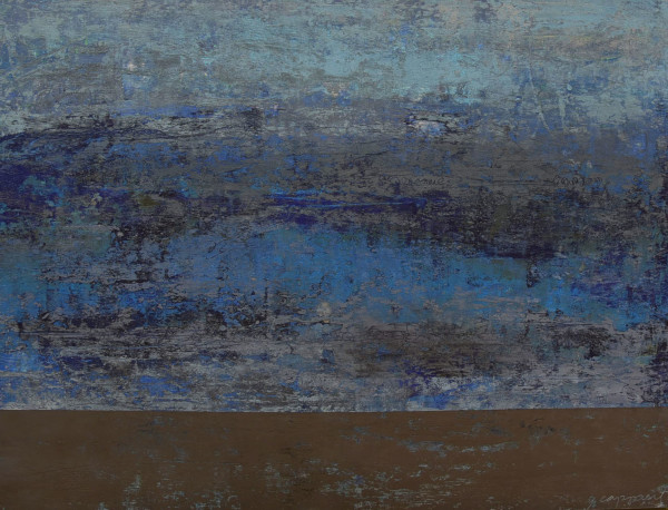 Speaking of the Blues, 30x40" by Ginnie Cappaert