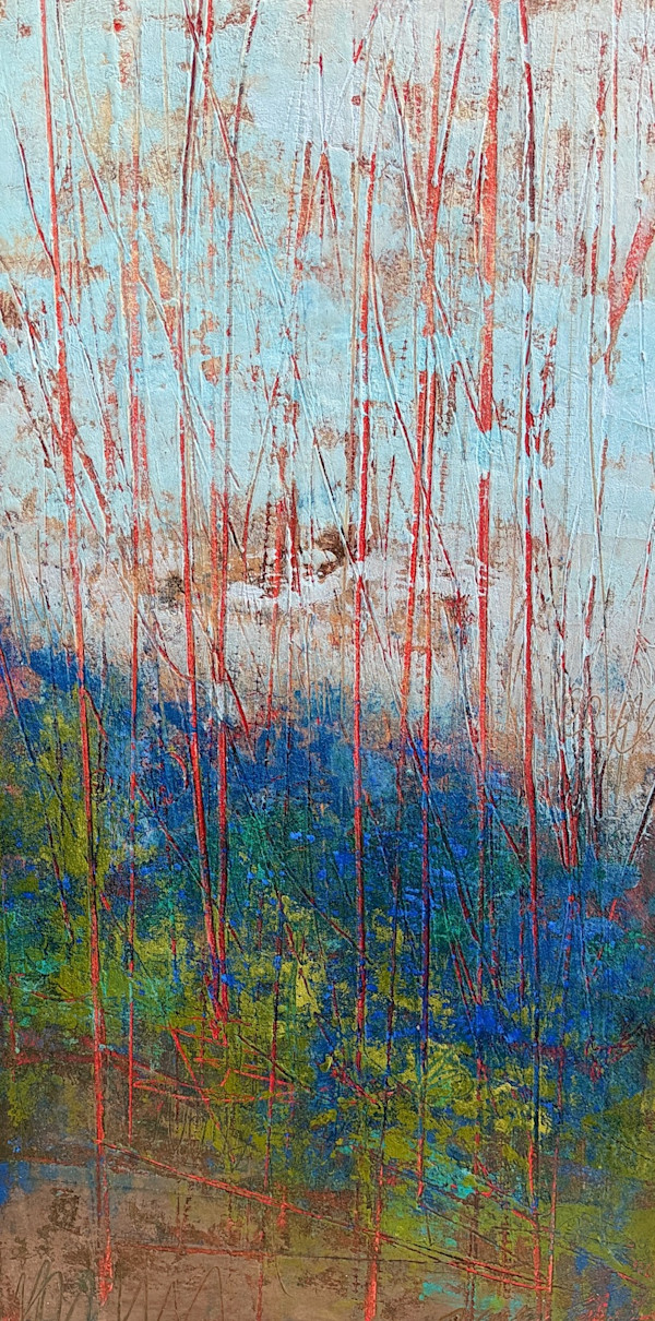 Spring Solitude 1, 20x10" by Ginnie Cappaert, Image 1.