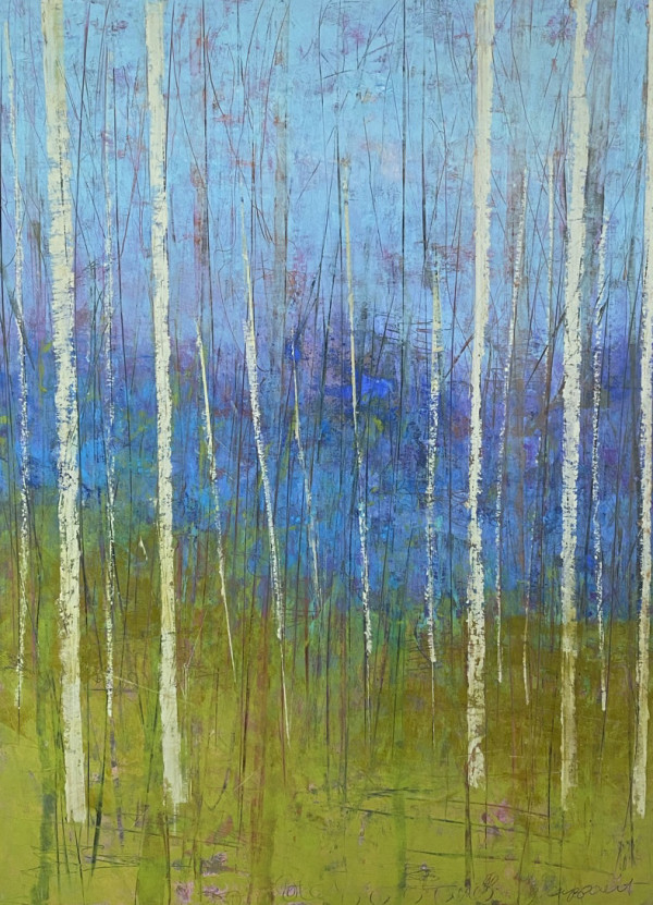 Spring Woods, 40x30 by Ginnie Cappaert