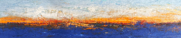 Sunset on the Lake, 12x60" by Ginnie Cappaert