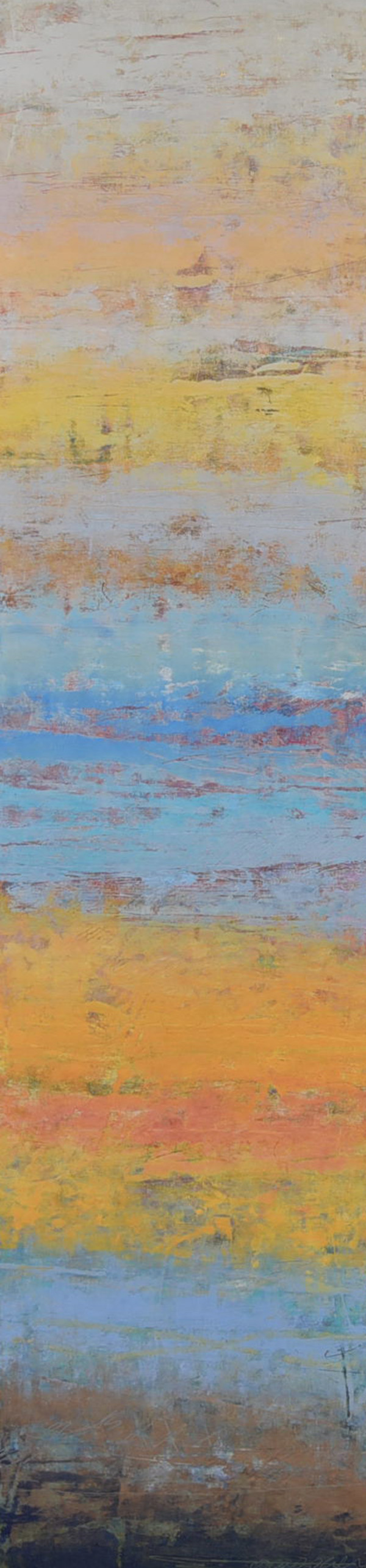 Taking My Time 2, 48x12" by Ginnie Cappaert