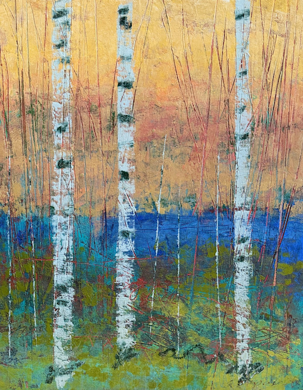 Tender Leaves Falling 2, 20x16" by Ginnie Cappaert, Image 1.