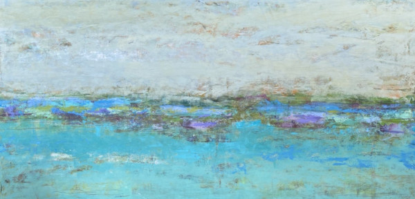Turquoise Dreams, 24x48" by Ginnie Cappaert