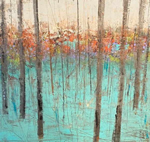 Forest 3, 20x20" by Ginnie Cappaert