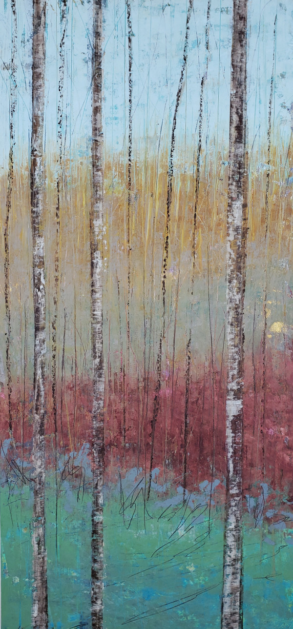 Forest, 36x16" by Ginnie Cappaert