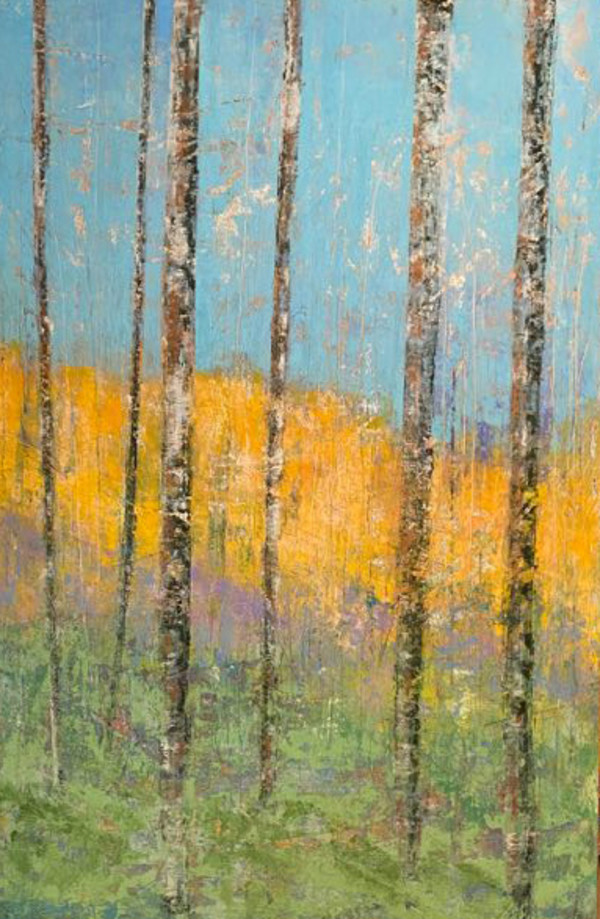 Forest Dawn, 36x24 by Ginnie Cappaert